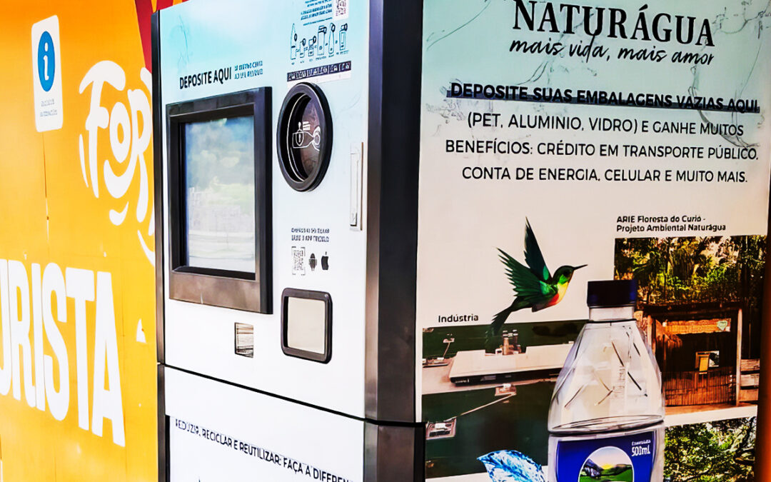Nova parceria com Naturágua inaugura Retorna Machines em Fortaleza